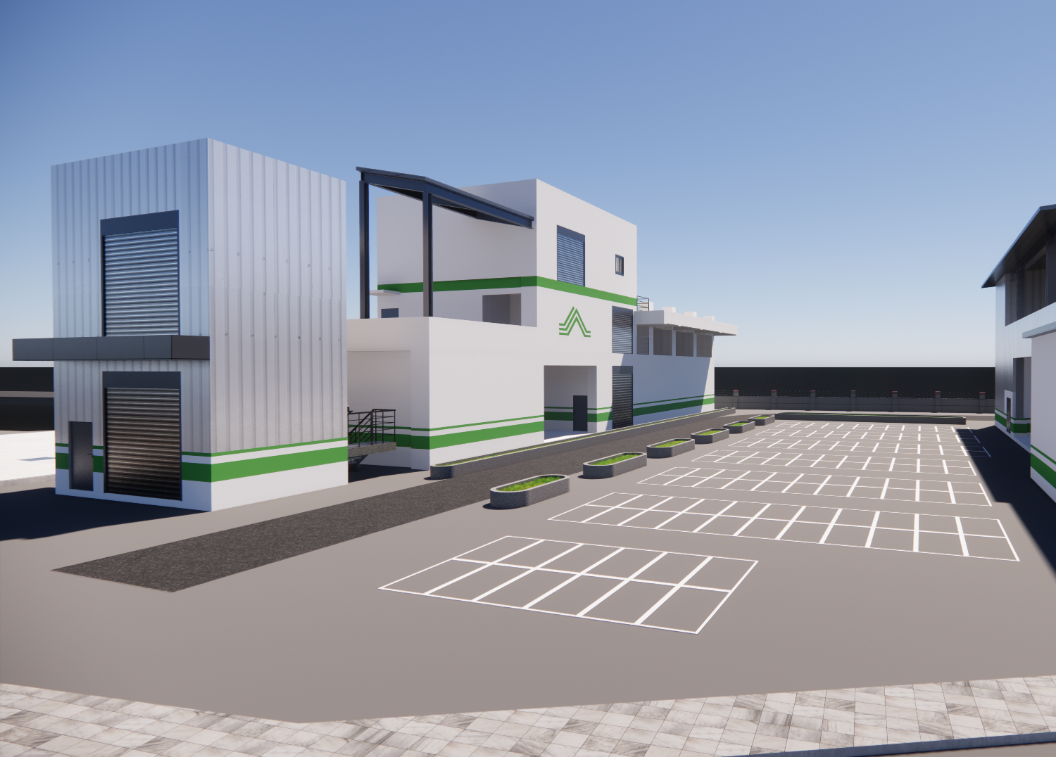 New construction project of waste storage area and underground water tank